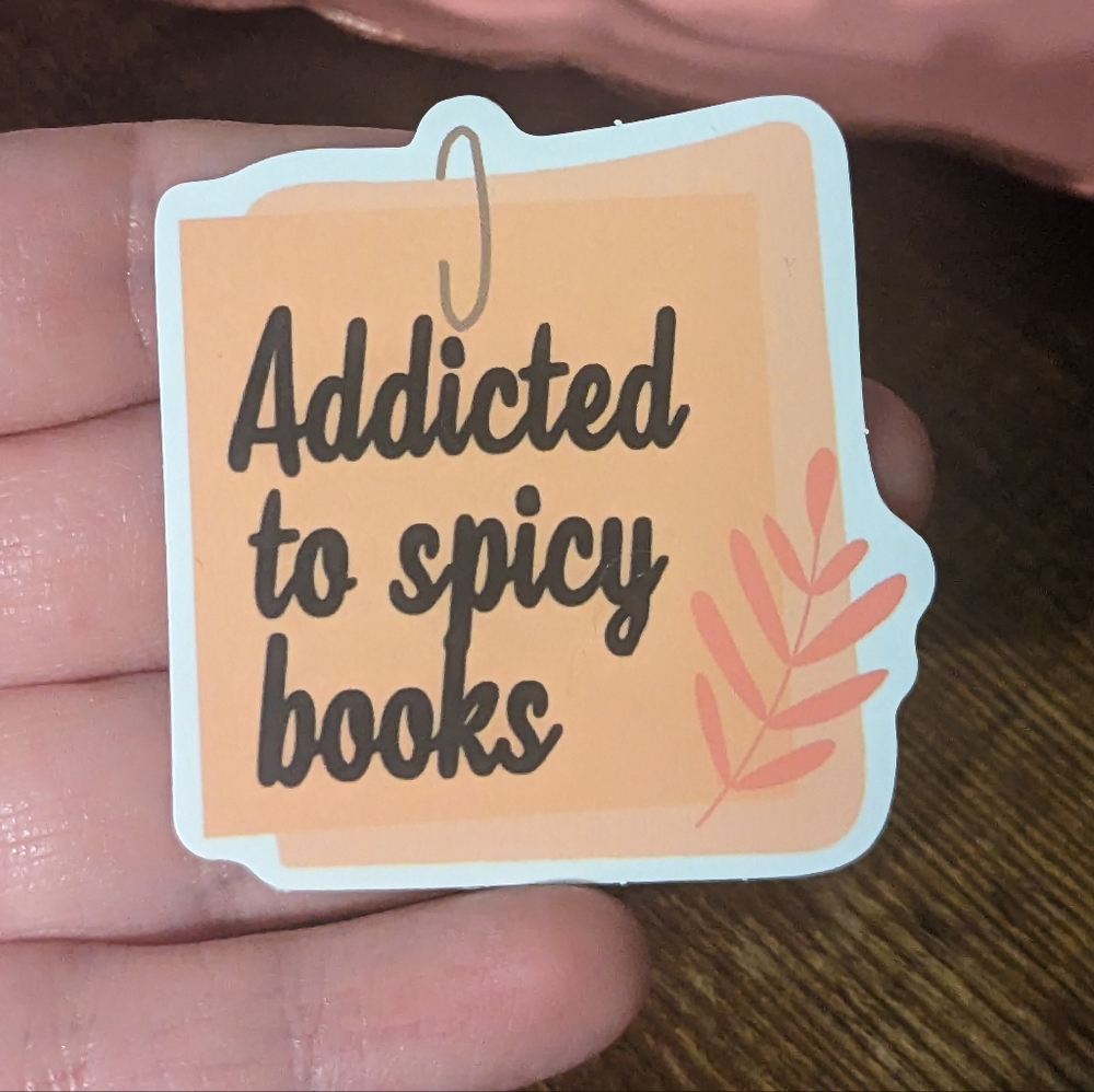 3 For $5: Addicted To Spicy Books Matte Sticker New!